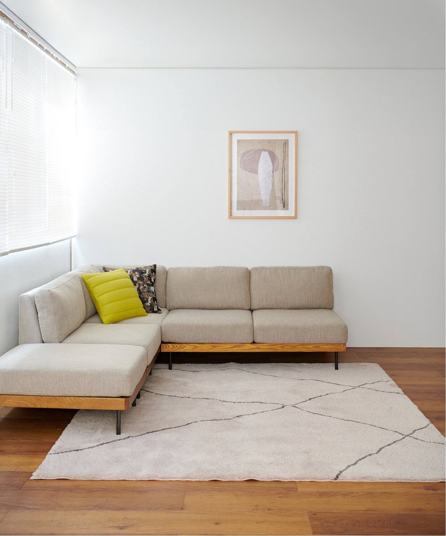 大型商品》LILLE SOFA 2シーター リルソファ ベージュ 2nd（ソファ