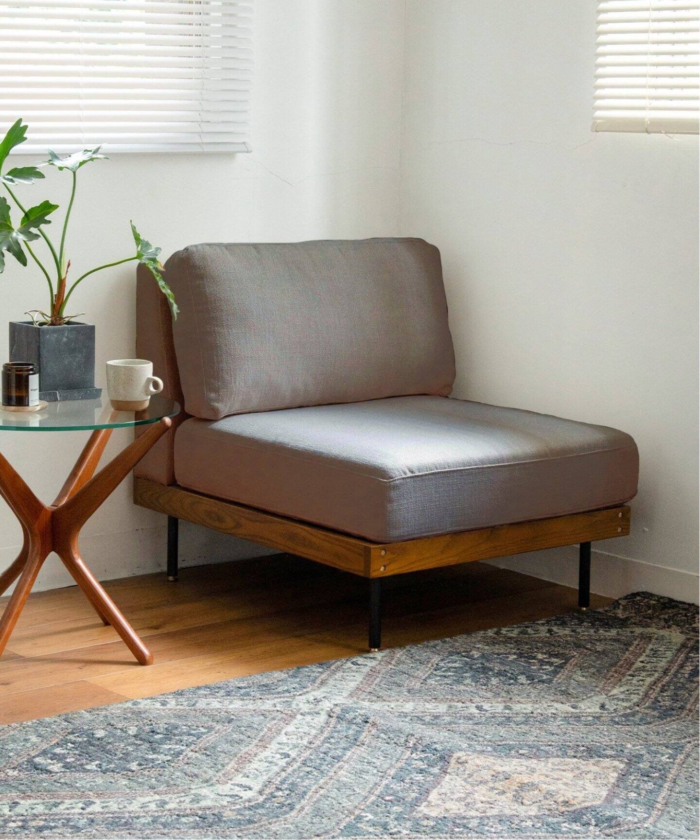 【ハイなエース】ジャーナルスタンダードファニチャー　リルソファ 大型商品》LILLE SOFA 1P リル 1シーター グレー2nd（ソファ