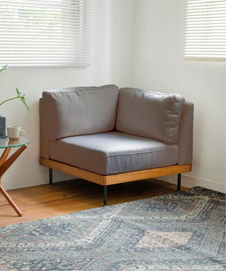大型商品》LILLE CORNER SOFA リル コーナー ソファ グレー 2ND 