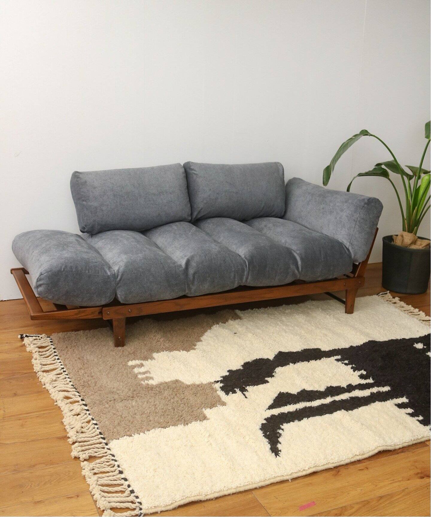 大型商品》ALVESTA SOFA BLG アルベスタソファ ブルーグレー（ソファ
