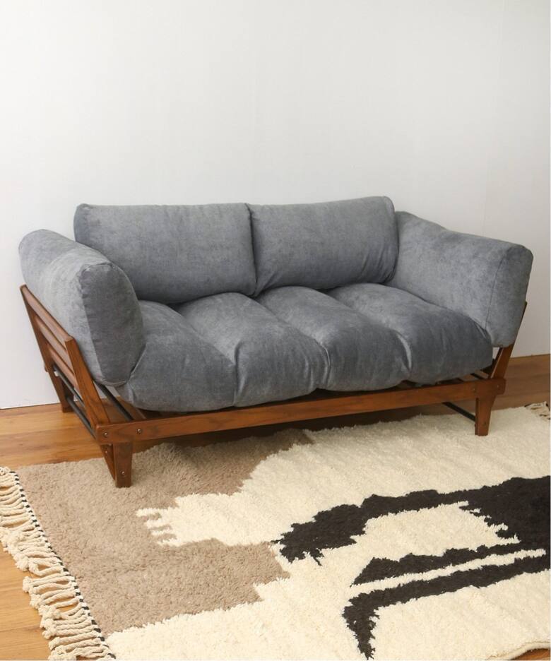 大型商品》ALVESTA SOFA BLG アルベスタソファ ブルーグレー（ソファ 