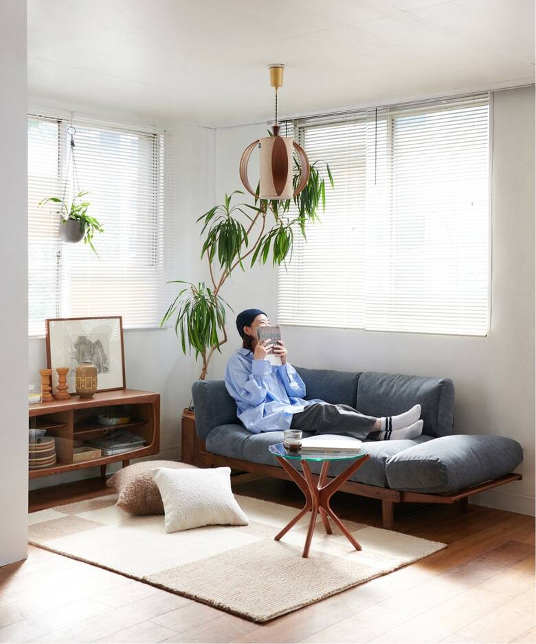 大型商品》ALVESTA SOFA BLG アルベスタソファ ブルーグレー（ソファ 