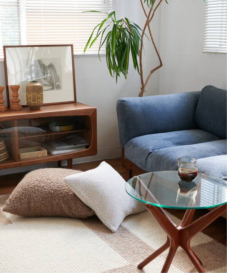 大型商品》ALVESTA SOFA BLG アルベスタソファ ブルーグレー（ソファ 