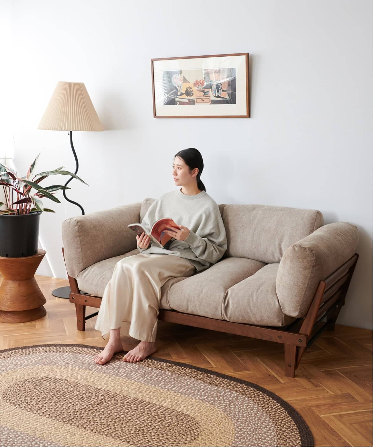 大型商品》ALVESTA SOFA 2nd IV アルベスタソファ アイボリー
