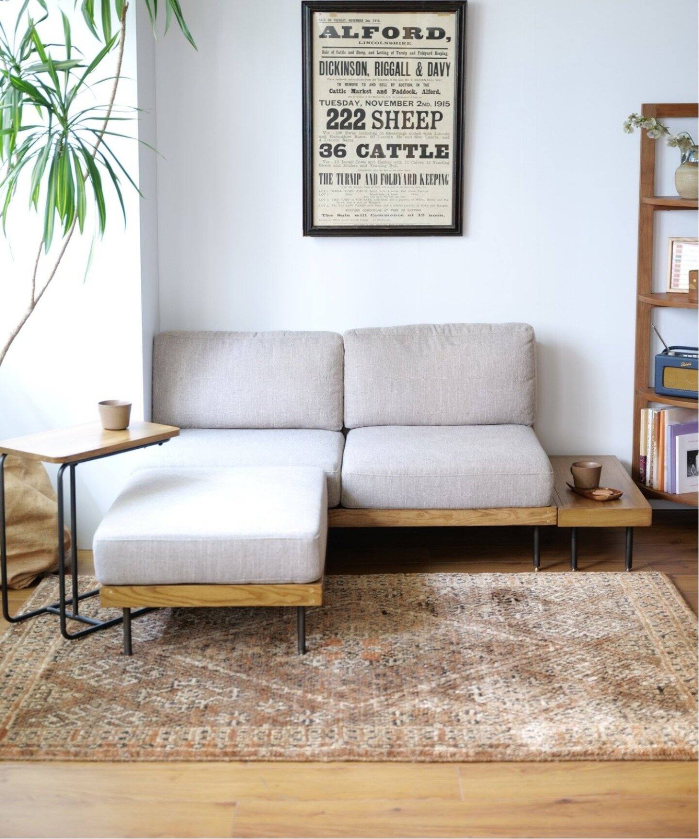 モデルルーム品 ジャーナルスタンダードファニチャー LILLE SOFA リル LILLE OTTOMAN 2ND リルオットマン ベージュ（ソファ）｜JOURNAL