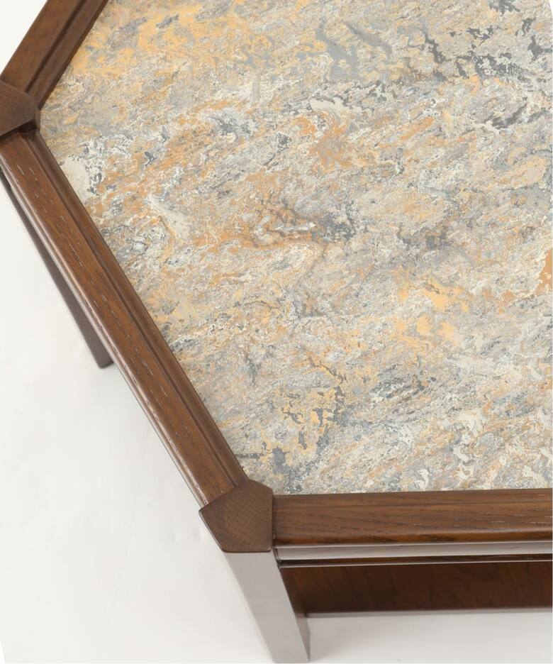 BROOKS HEXAGON TABLE_lino(GRY) ブルックスヘキサゴンテーブル 