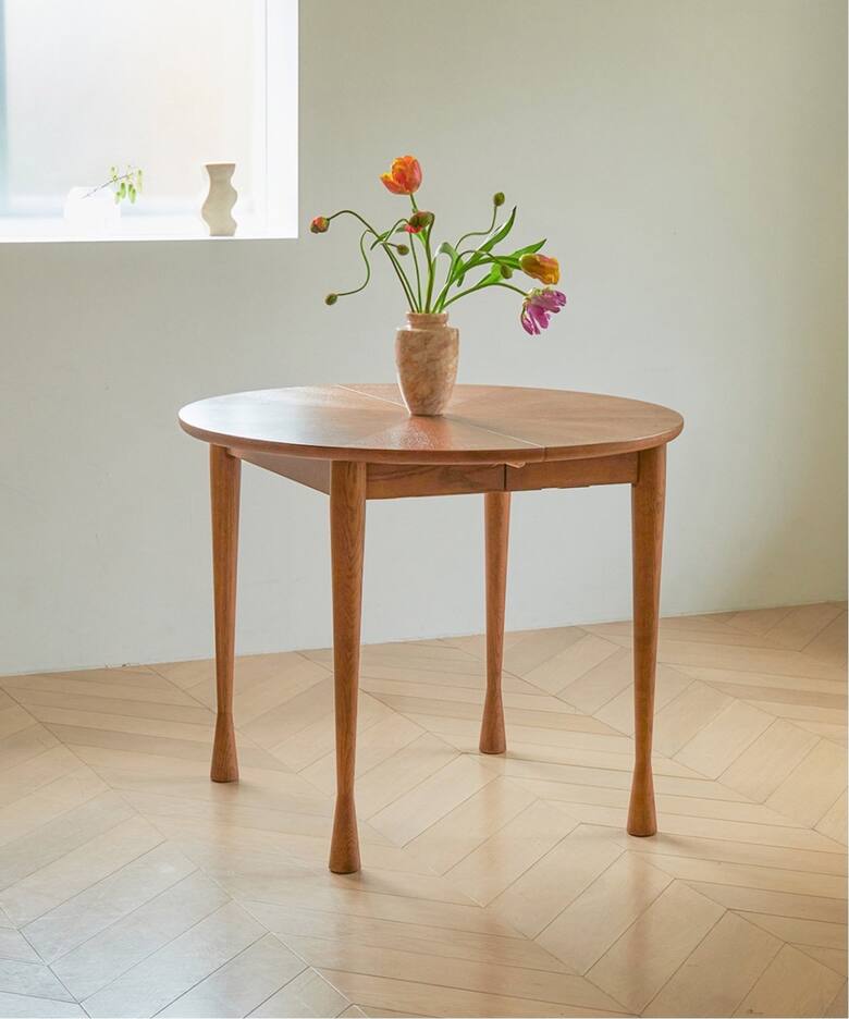 大型商品》AROS ROUND TABLE brown アロス ラウンド テーブル ブラウン 