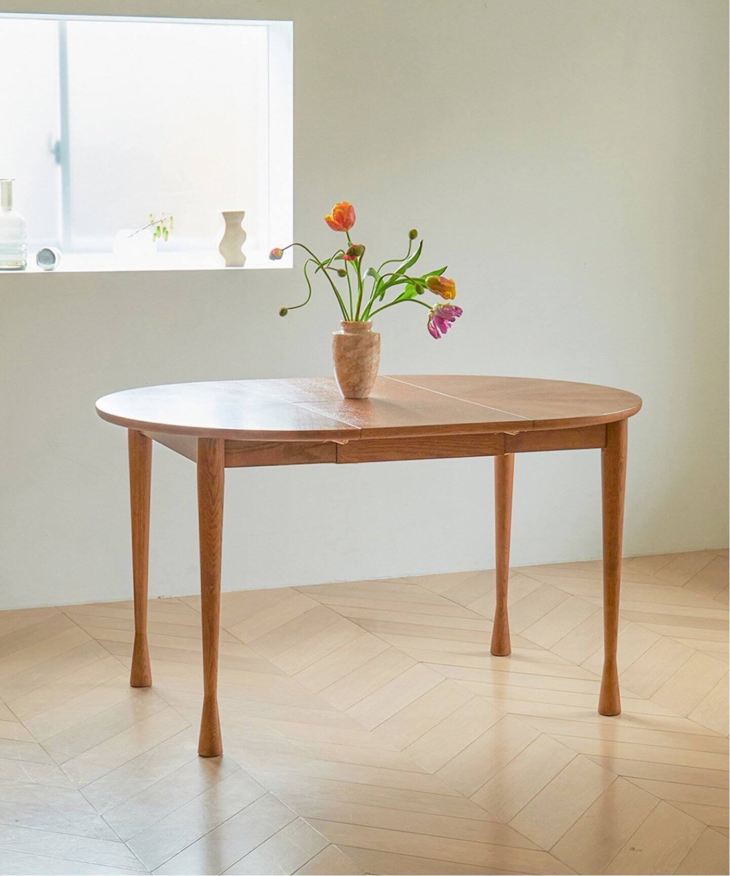 大型商品》AROS ROUND TABLE brown アロス ラウンド テーブル ブラウン