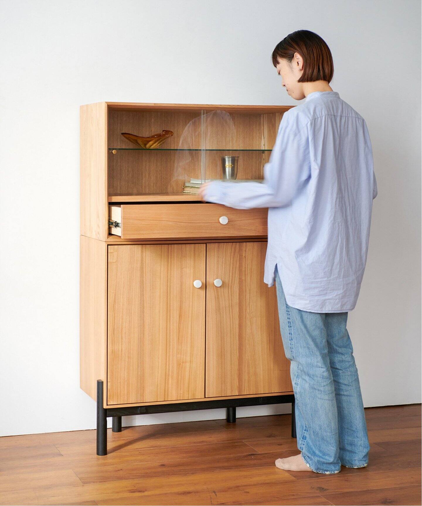 中型商品》PORTO SMALL SERVER ポルト スモール サーバー 両開き（収納 