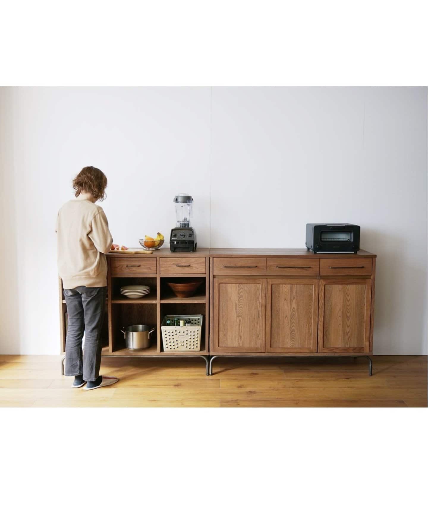 大型商品》TIVERTON KITCHEN COUNTER-L ティバートン キッチン