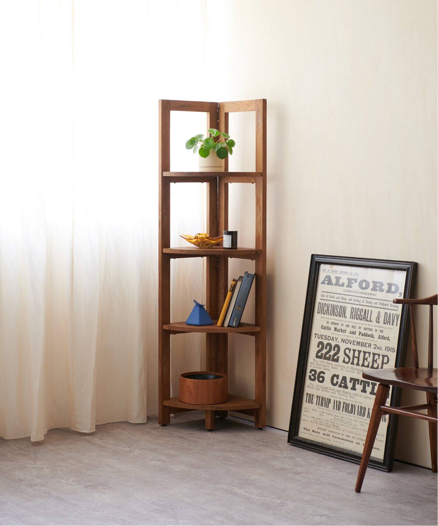 中型商品》TROY CORNER SHELF L トロイコーナーシェルフ（収納家具 