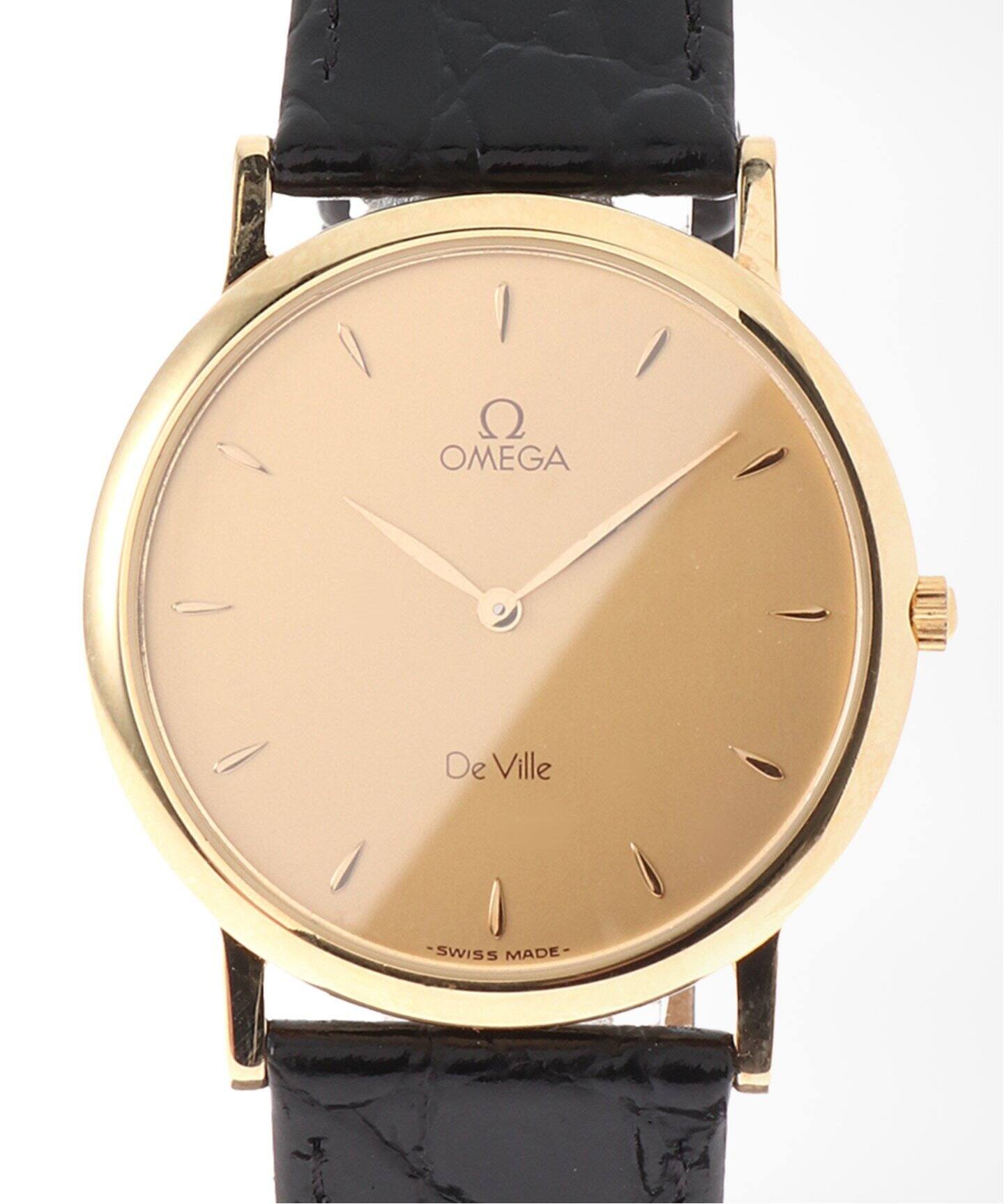 オメガΩデビル クォーツ 新品ベルト 金張り HIROB トゥモローランド 