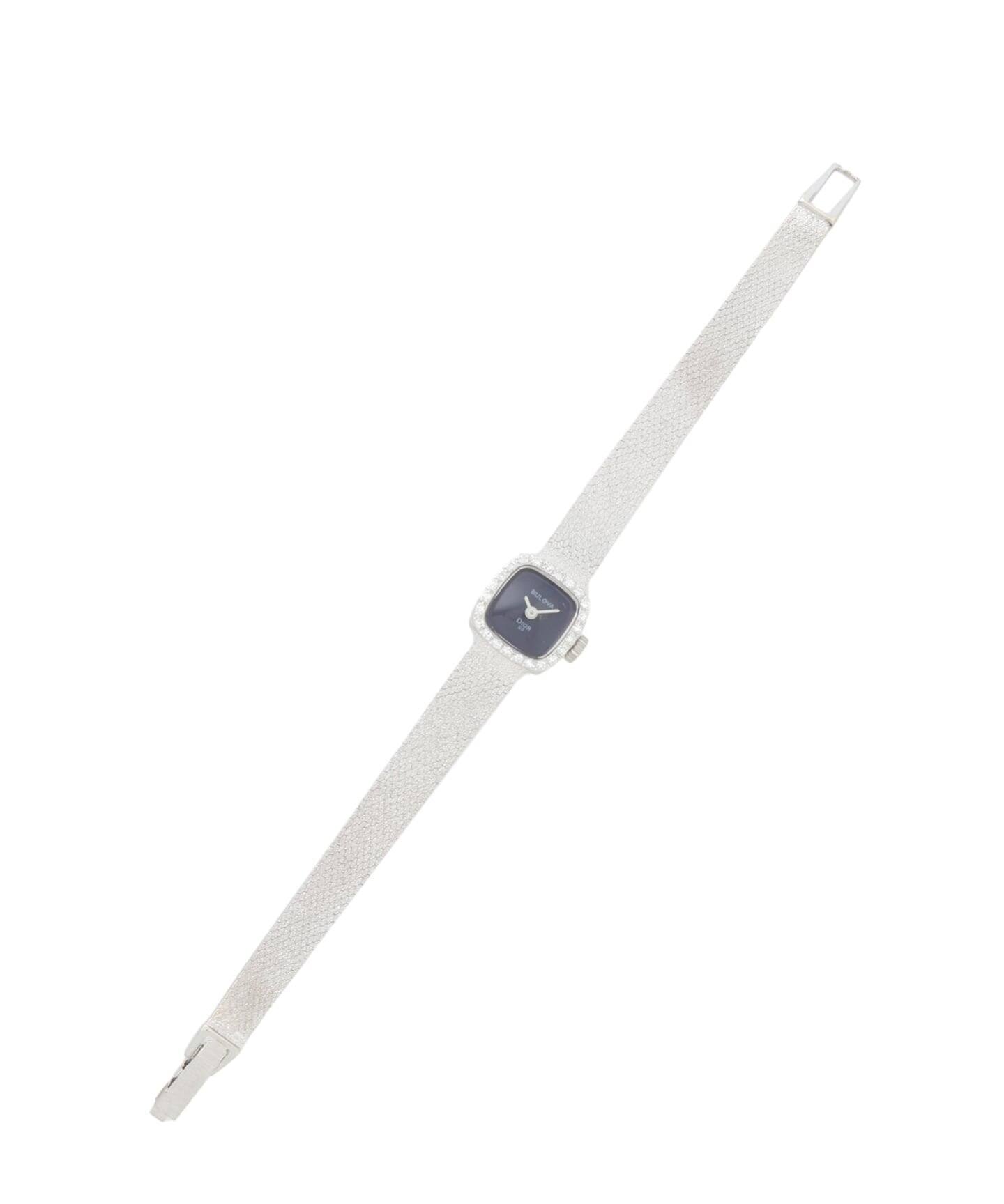 Dior BULOVA Square / Integrated 14K WG Diamond（ヴィンテージ 