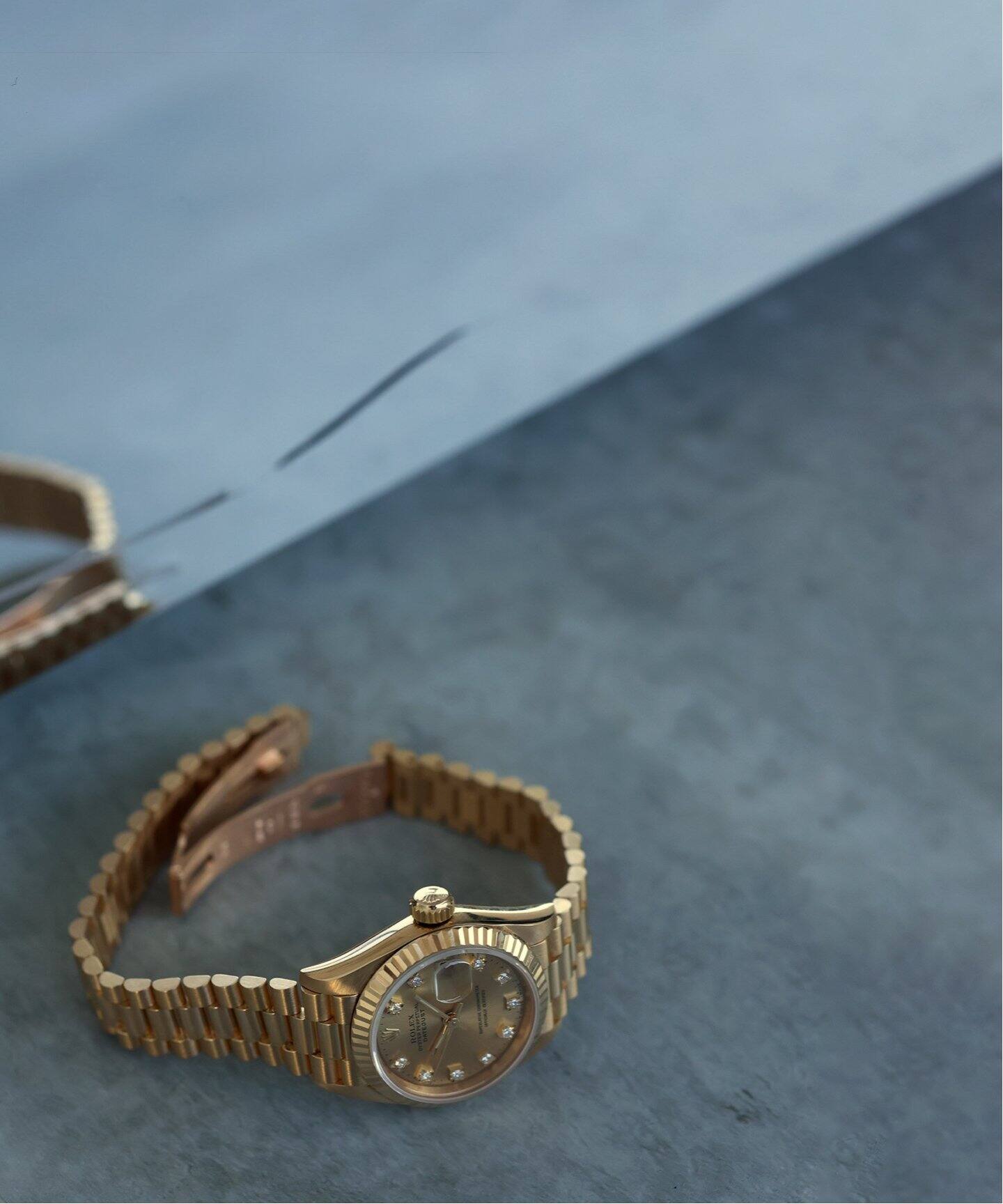 ROLEX / ロレックス】Oyster Datejust all gold 10P（ヴィンテージ