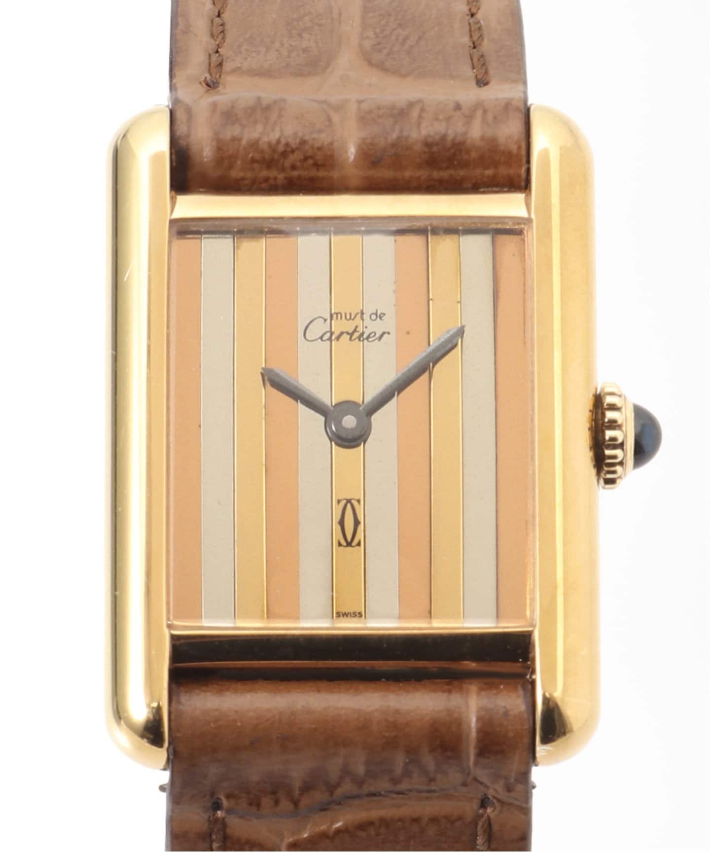 Cartier / カルティエ】must de Cartier Tank SM Trinity stripe