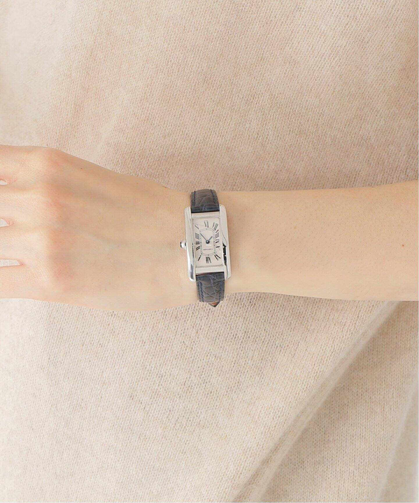Cartier / カルティエ】Tank Americaine SM 18K White Gold