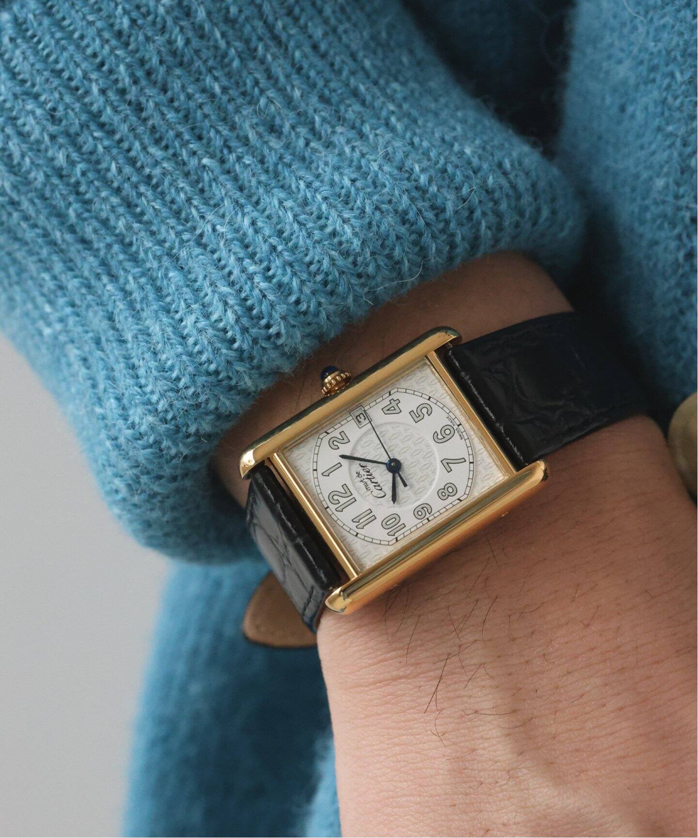 Cartier / カルティエ】must de Cartier Tank XL Date arabic