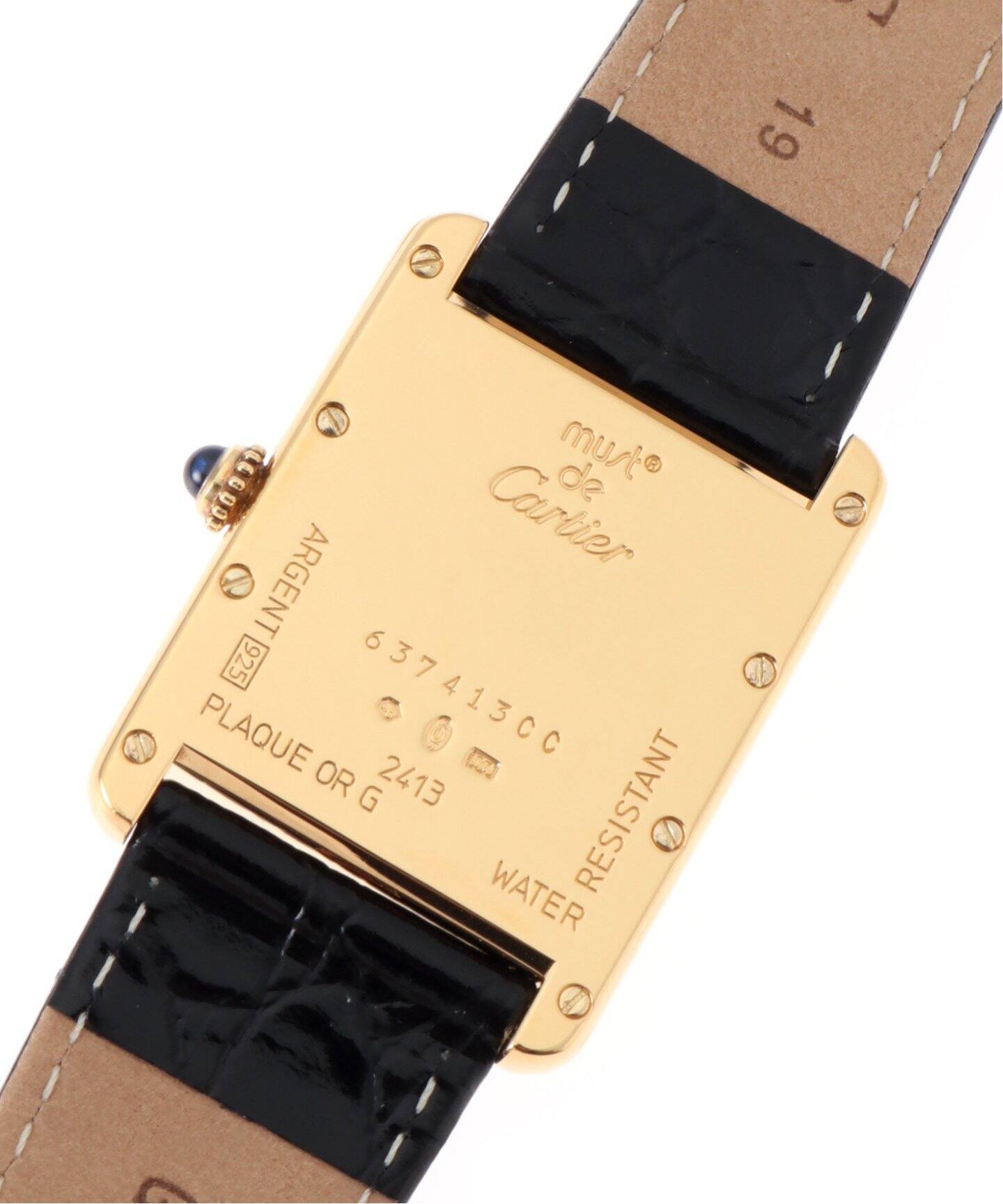 Cartier / カルティエ】must de Cartier Tank XL Date arabic / Gold