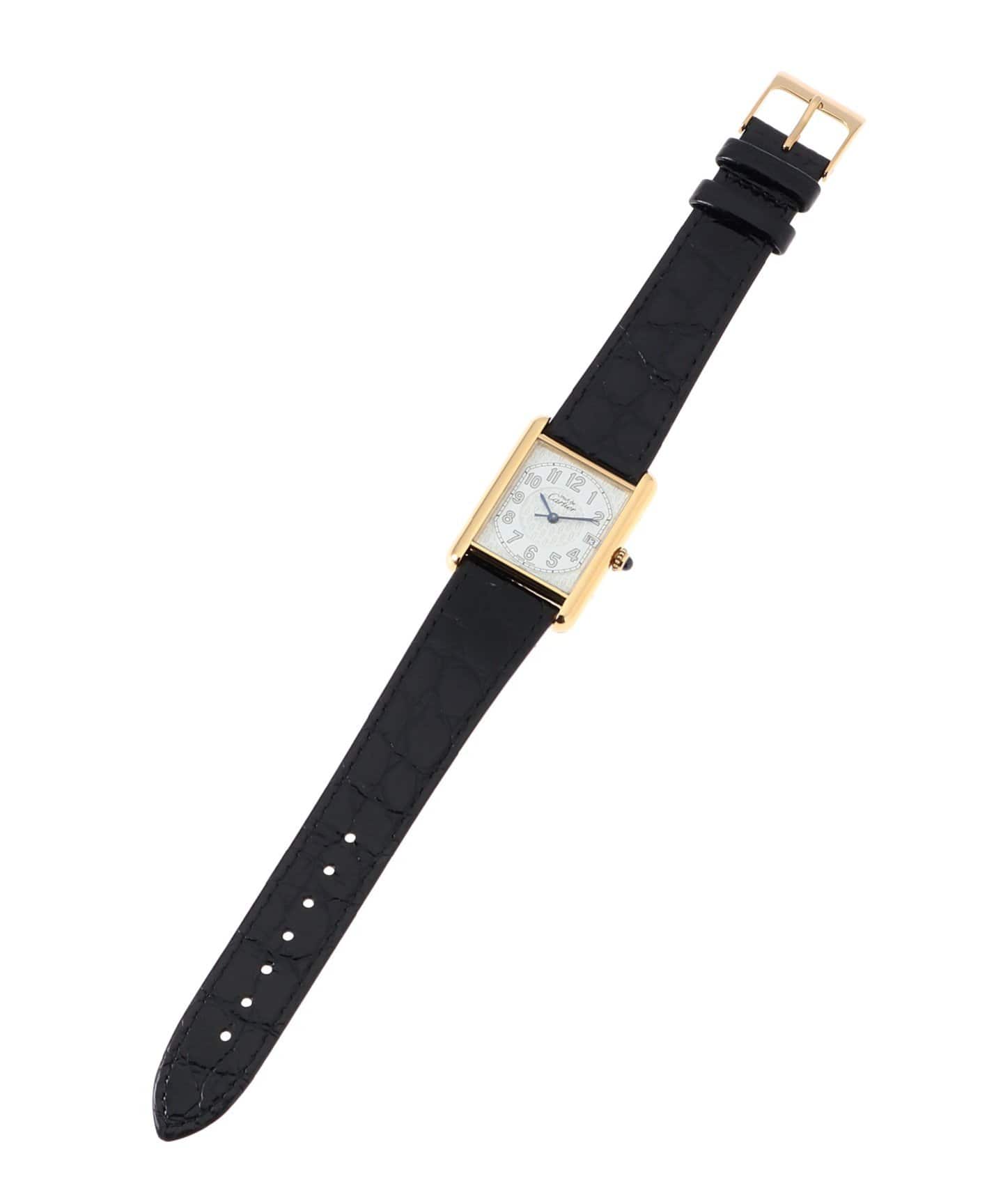 【希少】must de Cartier カルティエ トランプ ヴィンテージ Cartier / カルティエ】must de Cartier Tank XL Date arabic / Gold