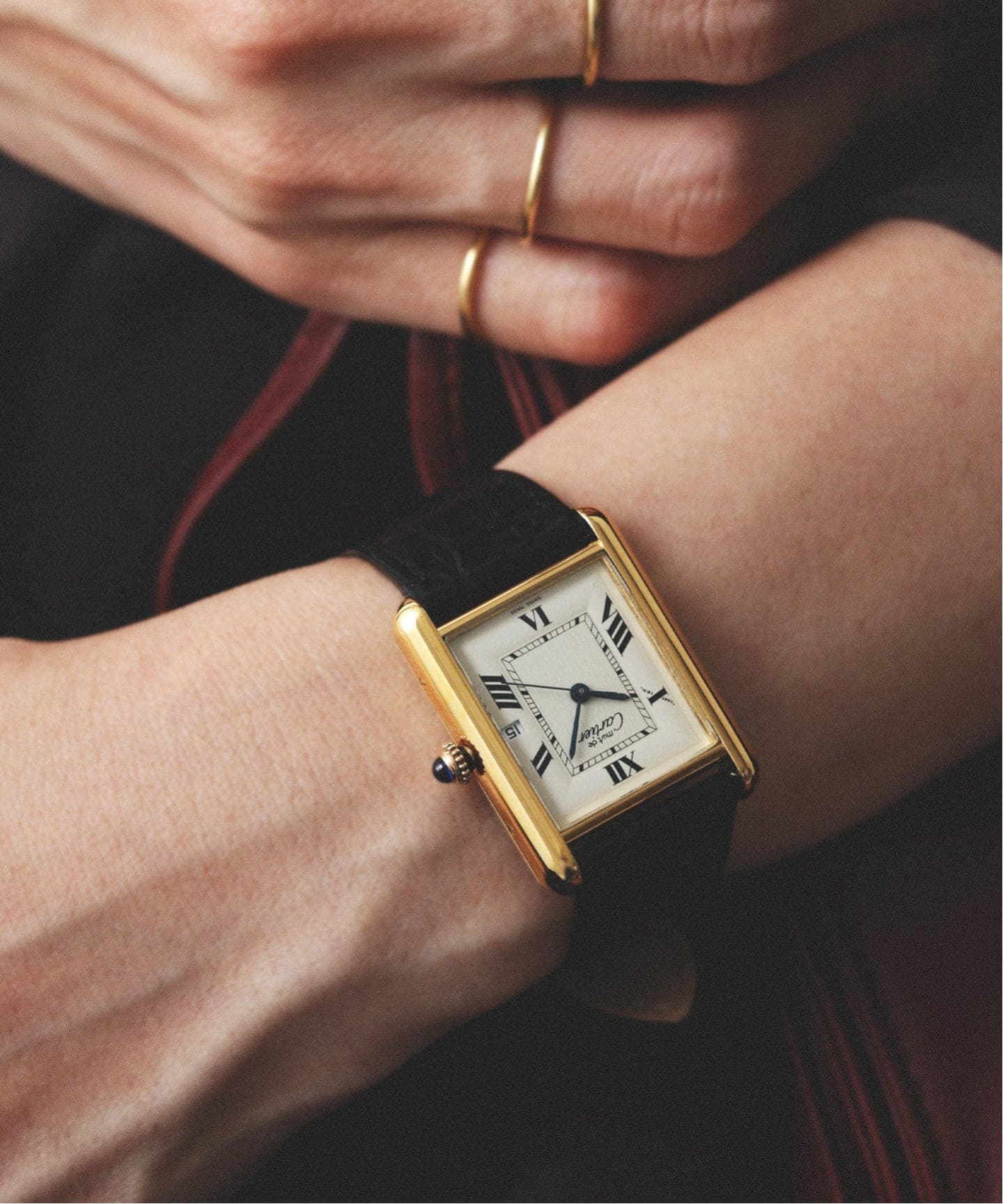 Cartier 豪華本(非売品) must de Cartier Tank XL Date Even index / Gold（ヴィンテージ