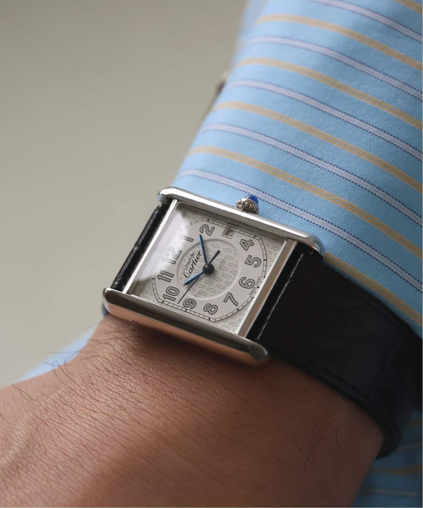 Cartier / カルティエ】must de Cartier Tank XL Date arabic / Silver