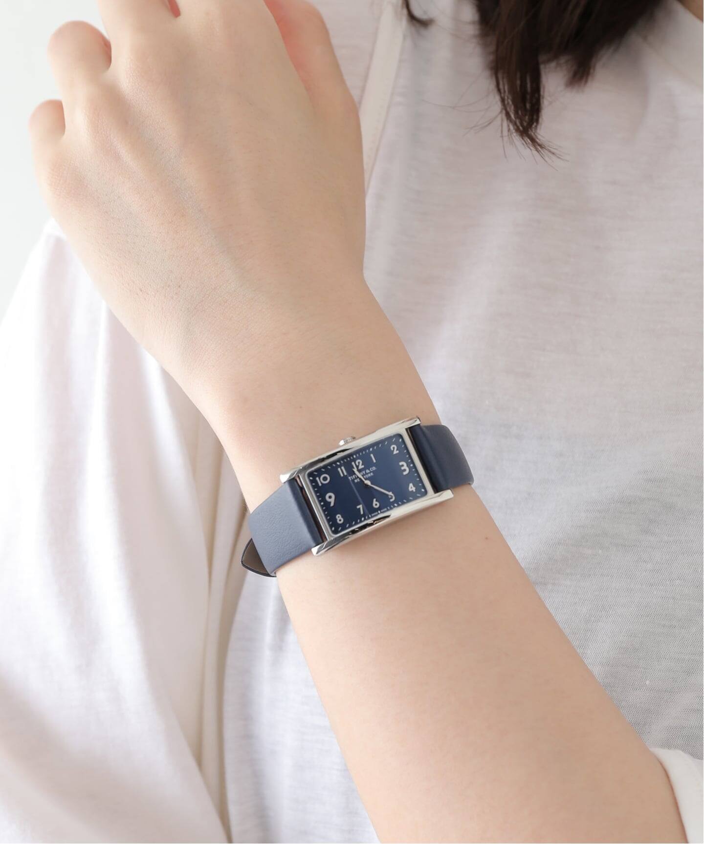 TIFFANY＆CO. East West mini Navy（ヴィンテージ）｜HIROB（ヒロブ