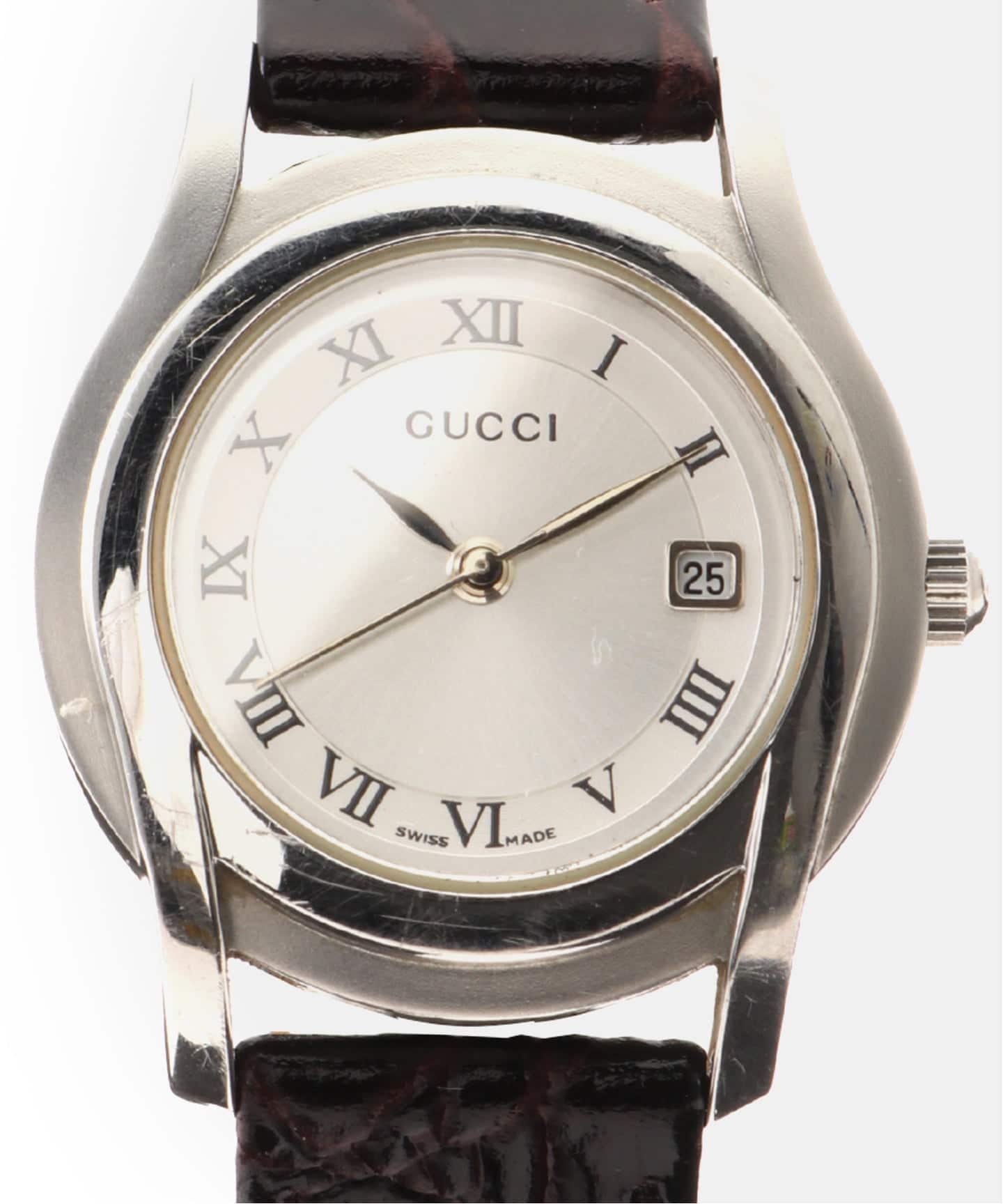 GUCCI 稼動品 時計 5500L グッチ【5500L】GUCCI 腕時計 ラウンドフェイス レディース