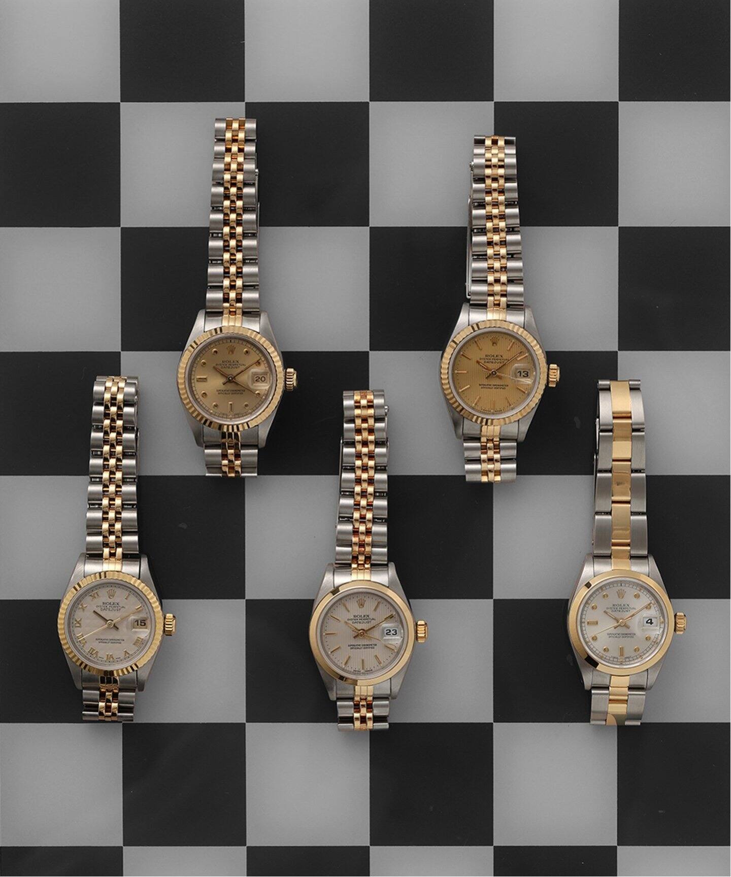 ROLEX Oyster Datejust Pyramid roman Combination（ヴィンテージ