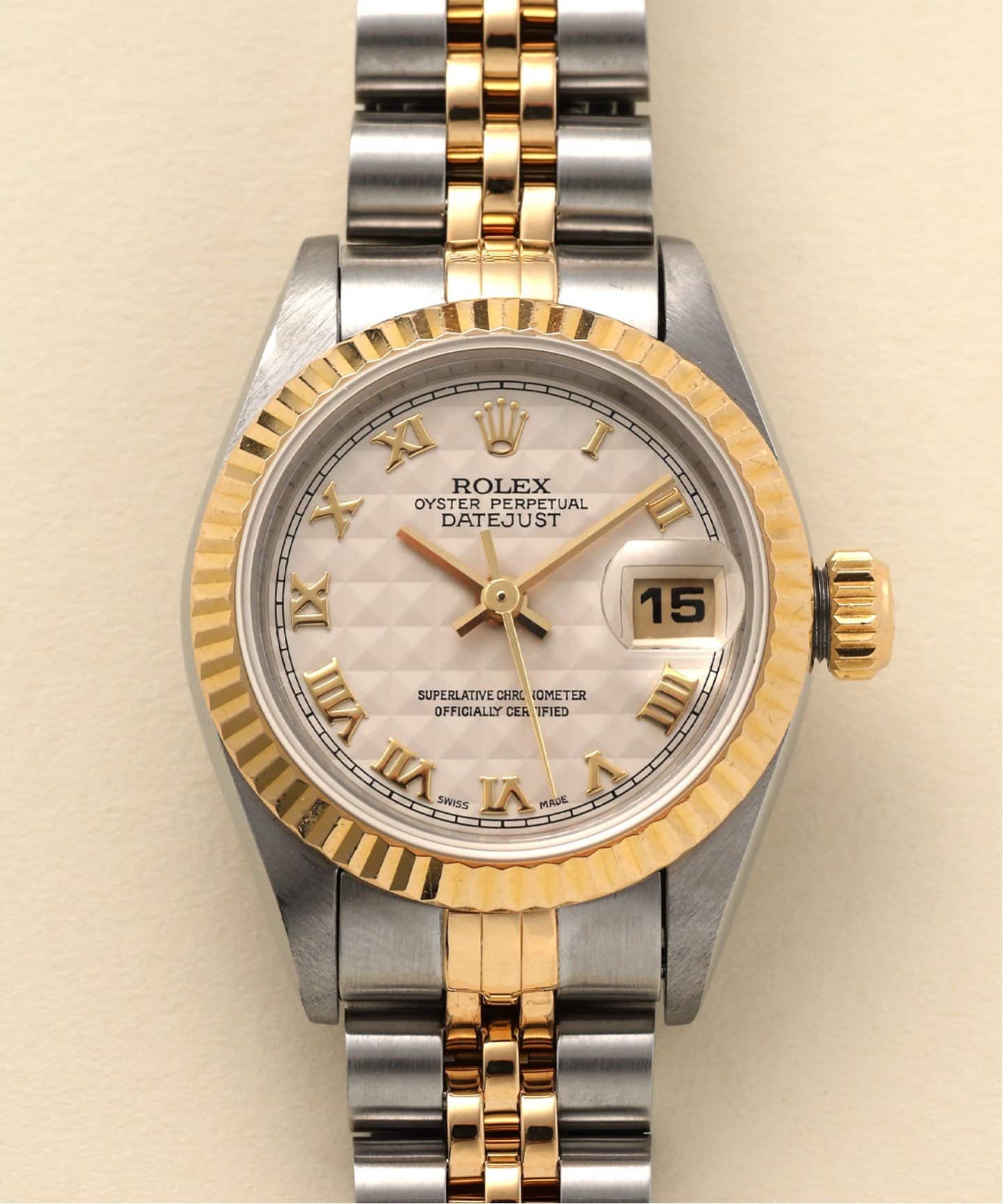 ROLEX Oyster Datejust Pyramid roman Combination（ヴィンテージ
