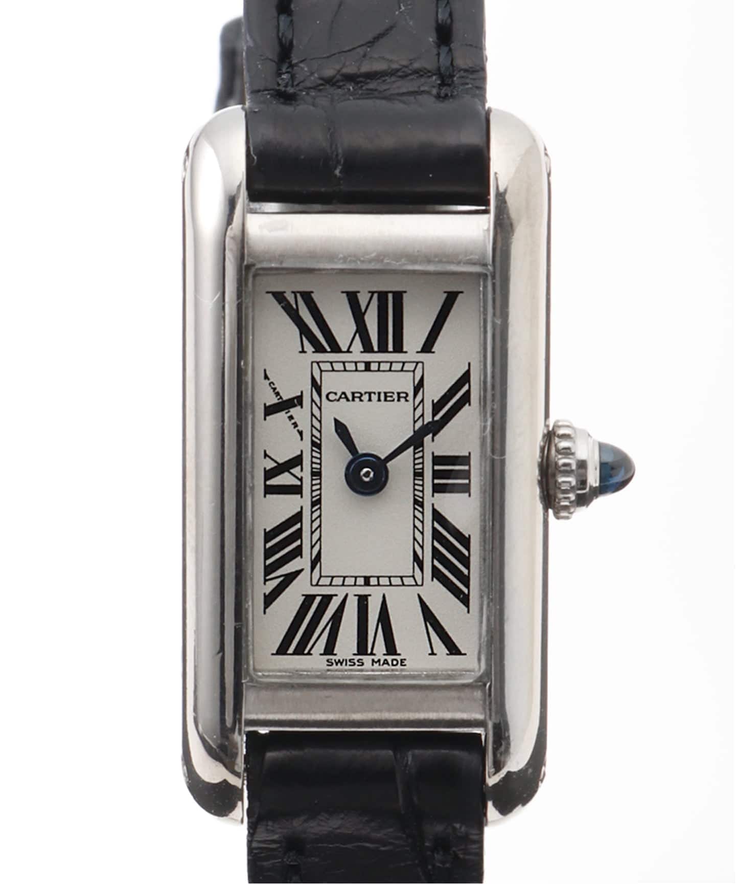 Cartier アナログ時計 シルバー Cartier】カルティエ マストタンク LMシルバーQZ 純正尾錠付き