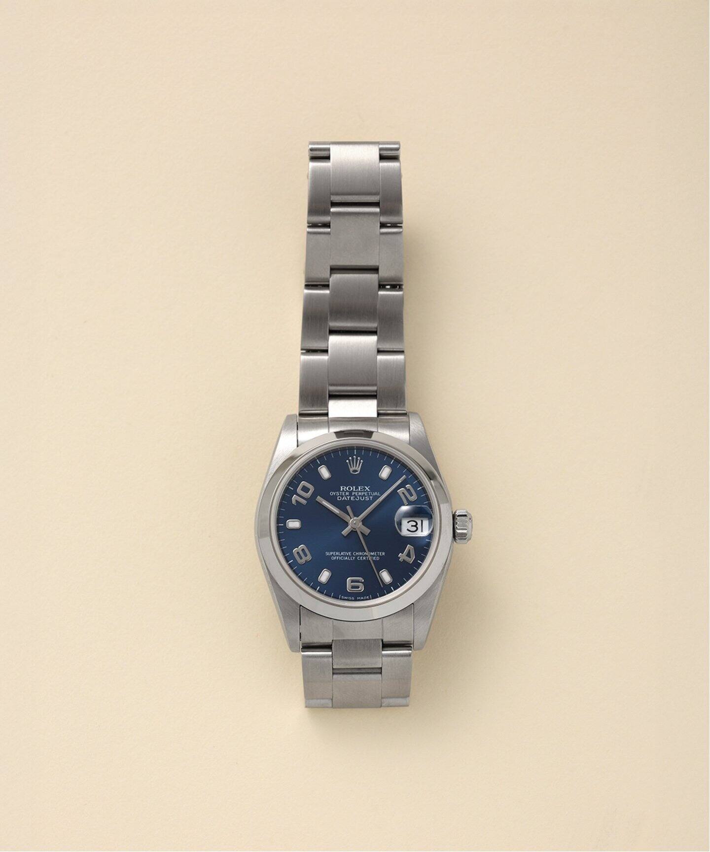 ROLEX Oyster Datejust Blue arabic Boys（ヴィンテージ）｜HIROB