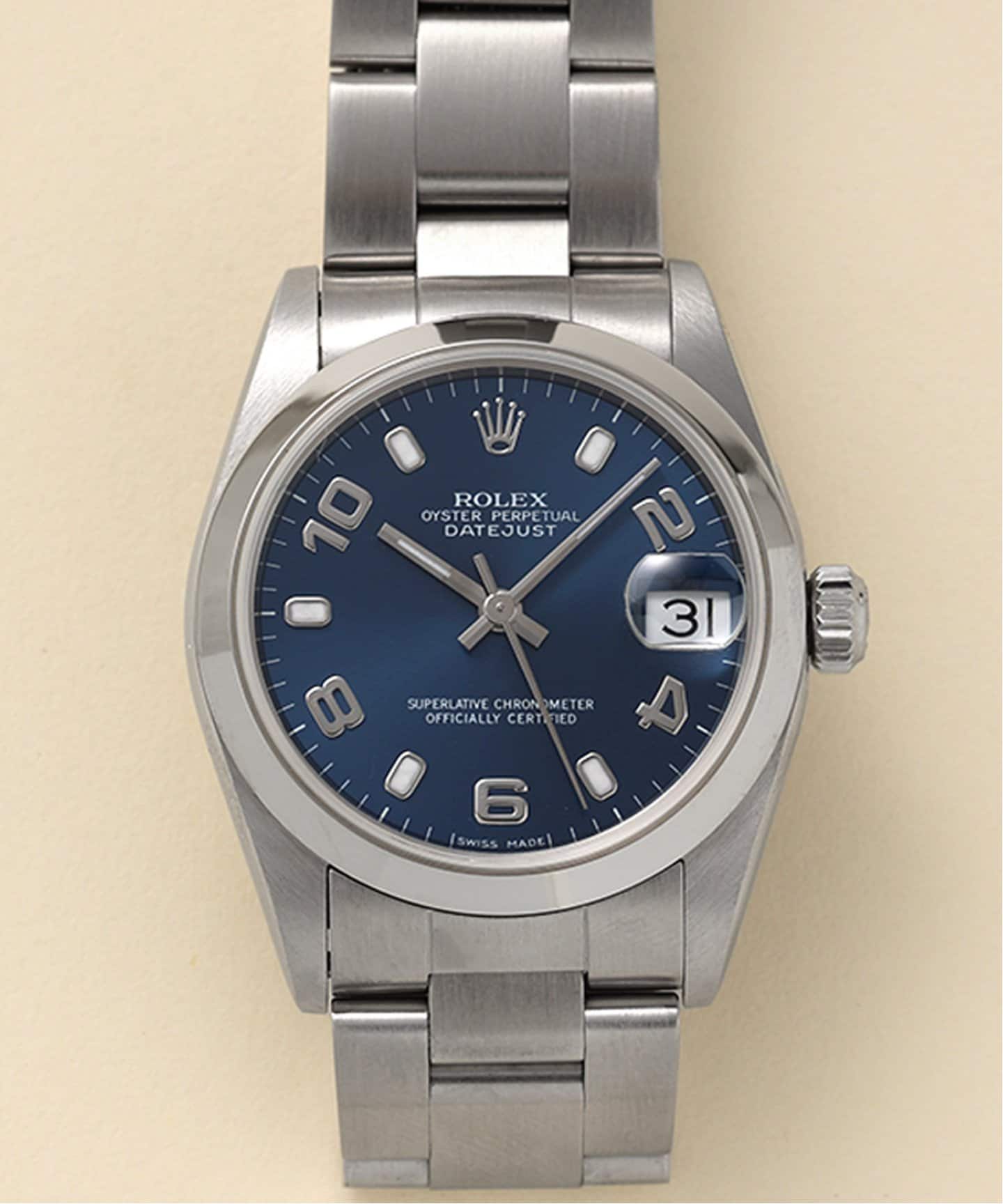 ROLEX Oyster Datejust Blue arabic Boys（ヴィンテージ）｜HIROB