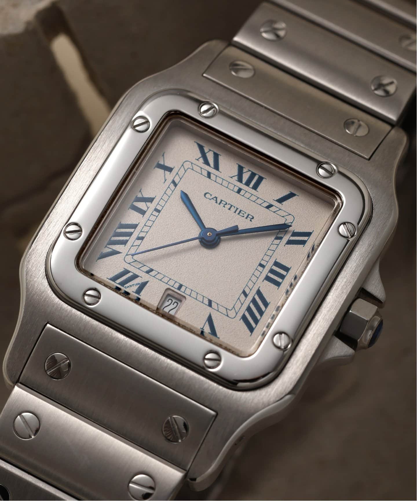 Cartier Santos Galbee LM Blue roman（ヴィンテージ）｜HIROB（ヒロブ