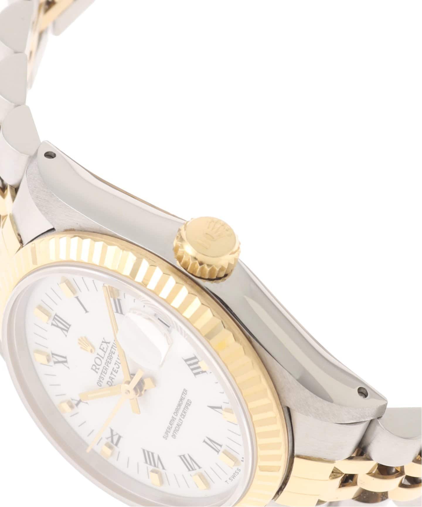 ROLEX Oyster Datejust White roman Combination / Boys（ヴィンテージ