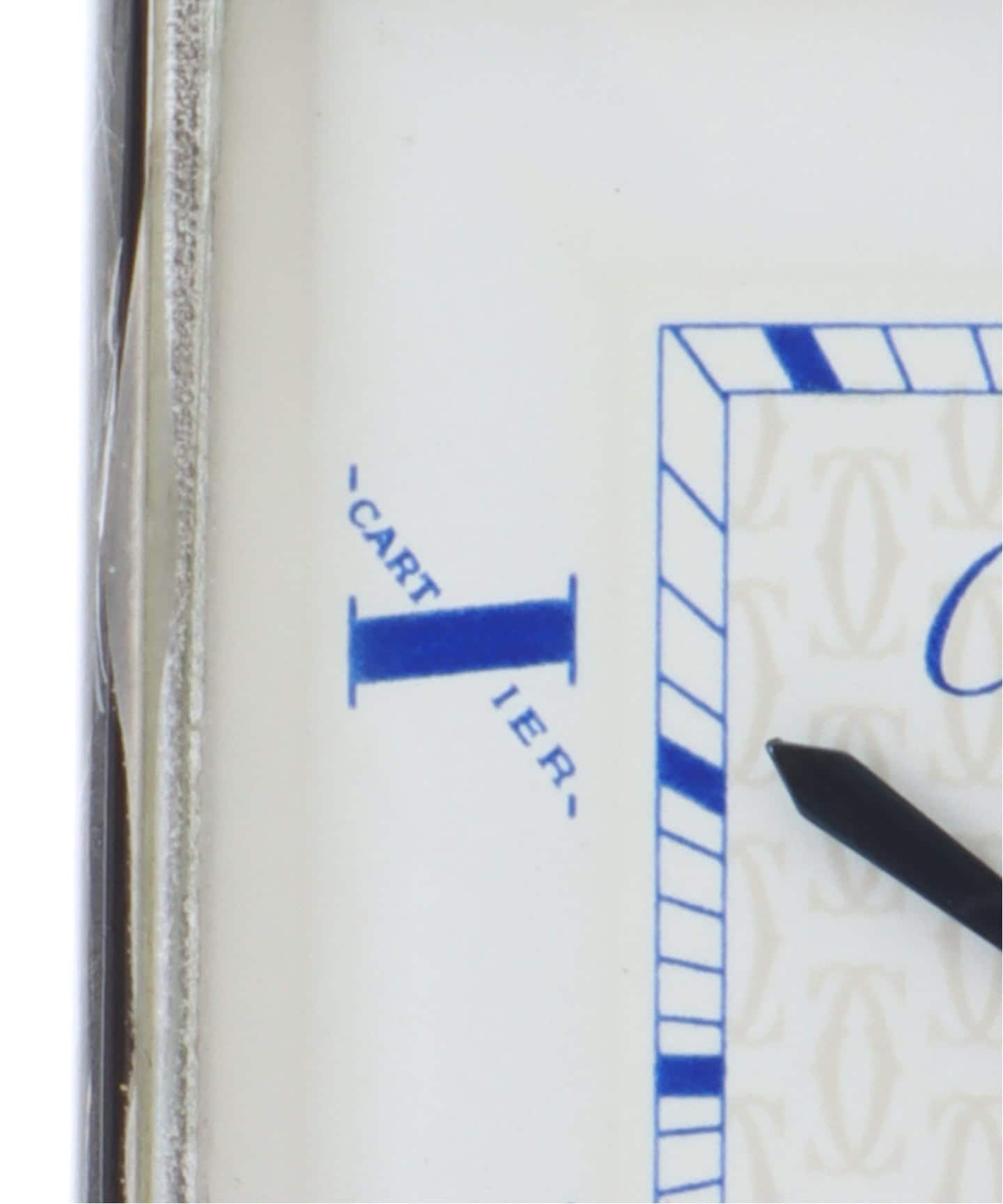 must de Cartier Tank XL Date Even index / Silver（ヴィンテージ