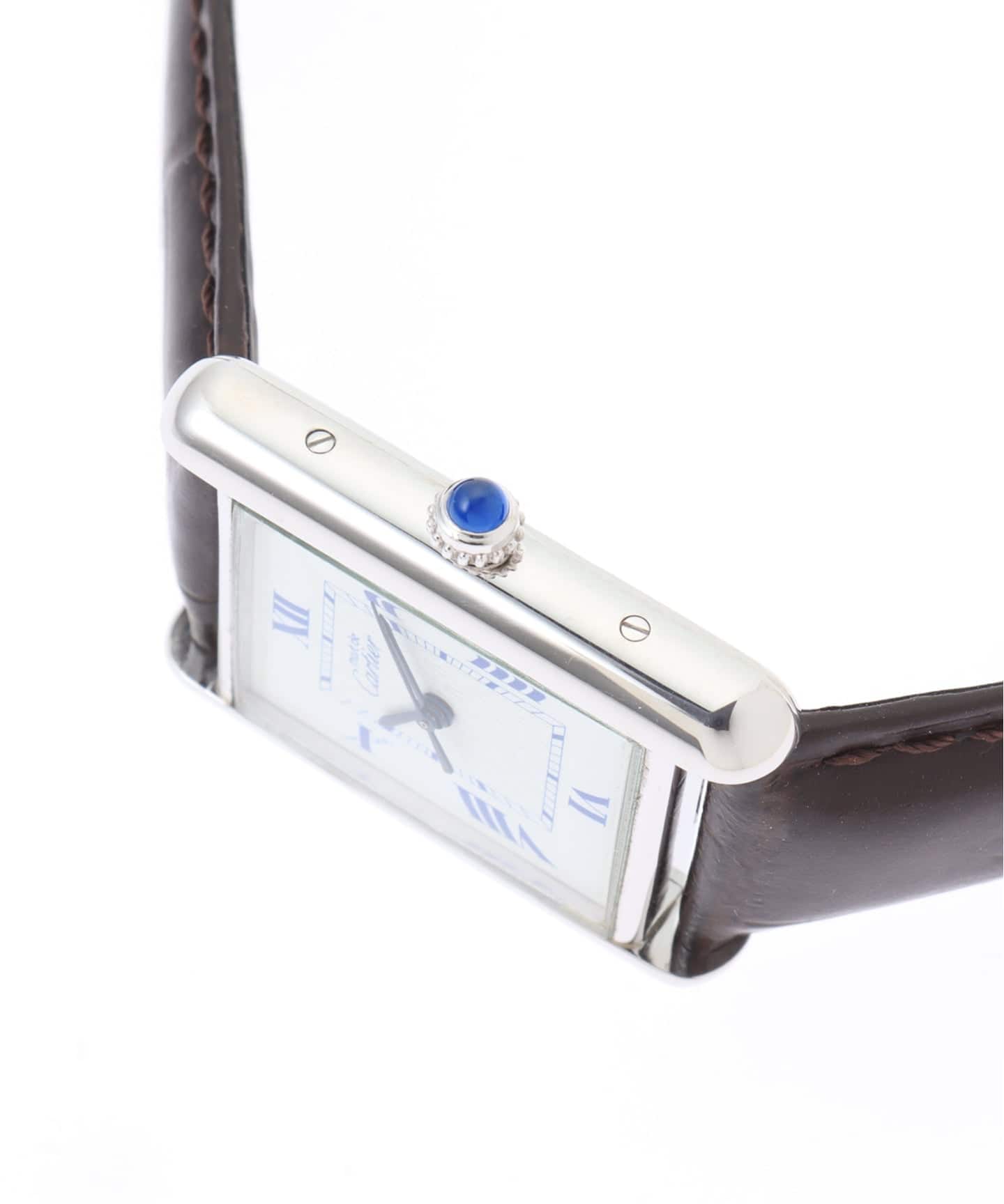 must de Cartier Tank XL Date Even index / Silver（ヴィンテージ