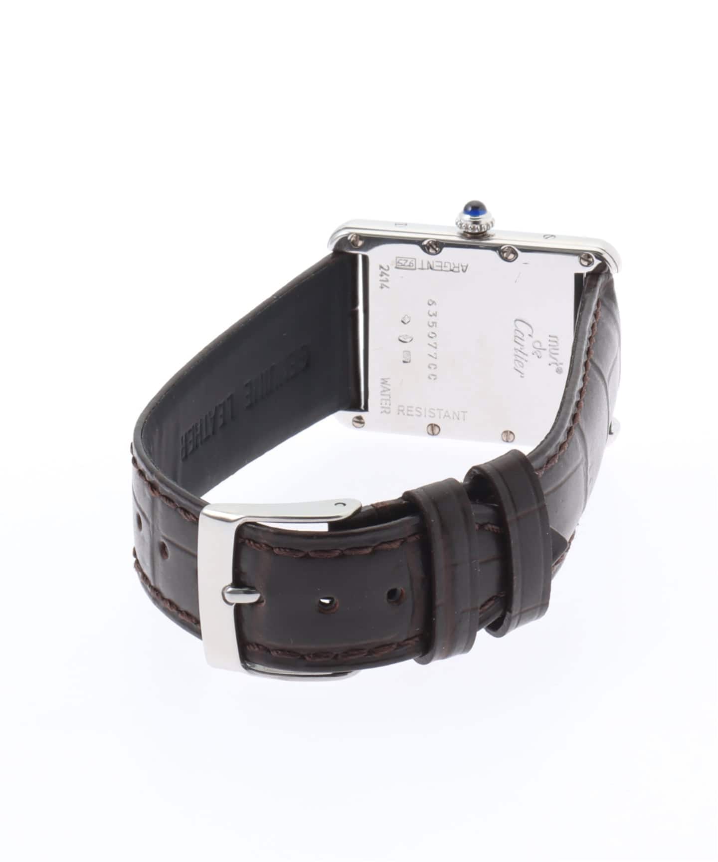 must de Cartier Tank XL Date Even index / Silver（ヴィンテージ