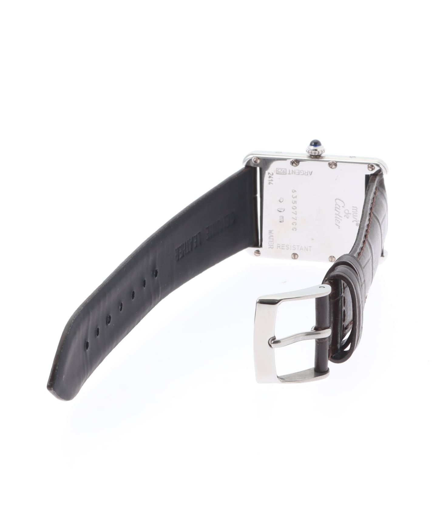 must de Cartier Tank XL Date Even index / Silver（ヴィンテージ