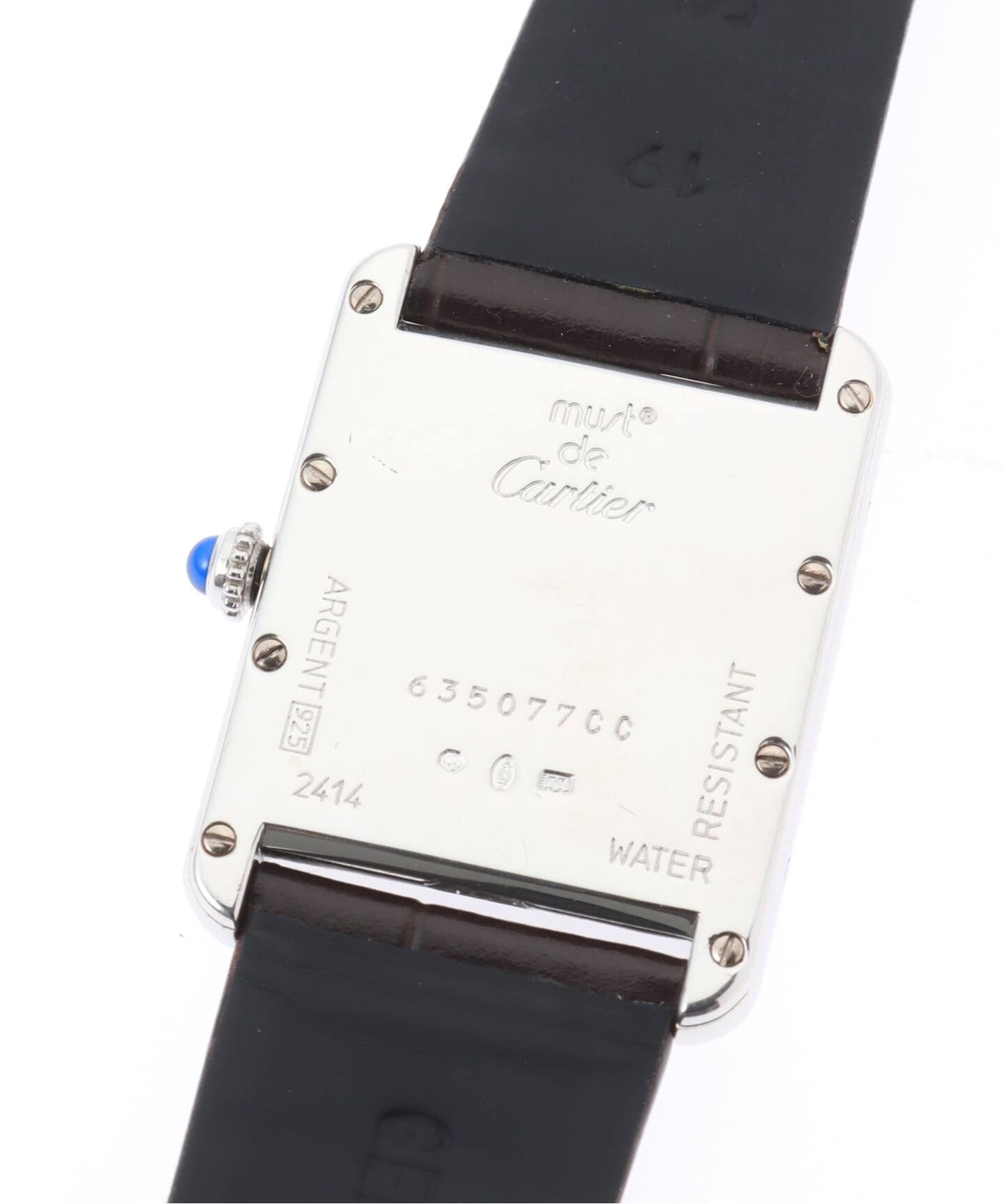 must de Cartier Tank XL Date Even index / Silver（ヴィンテージ