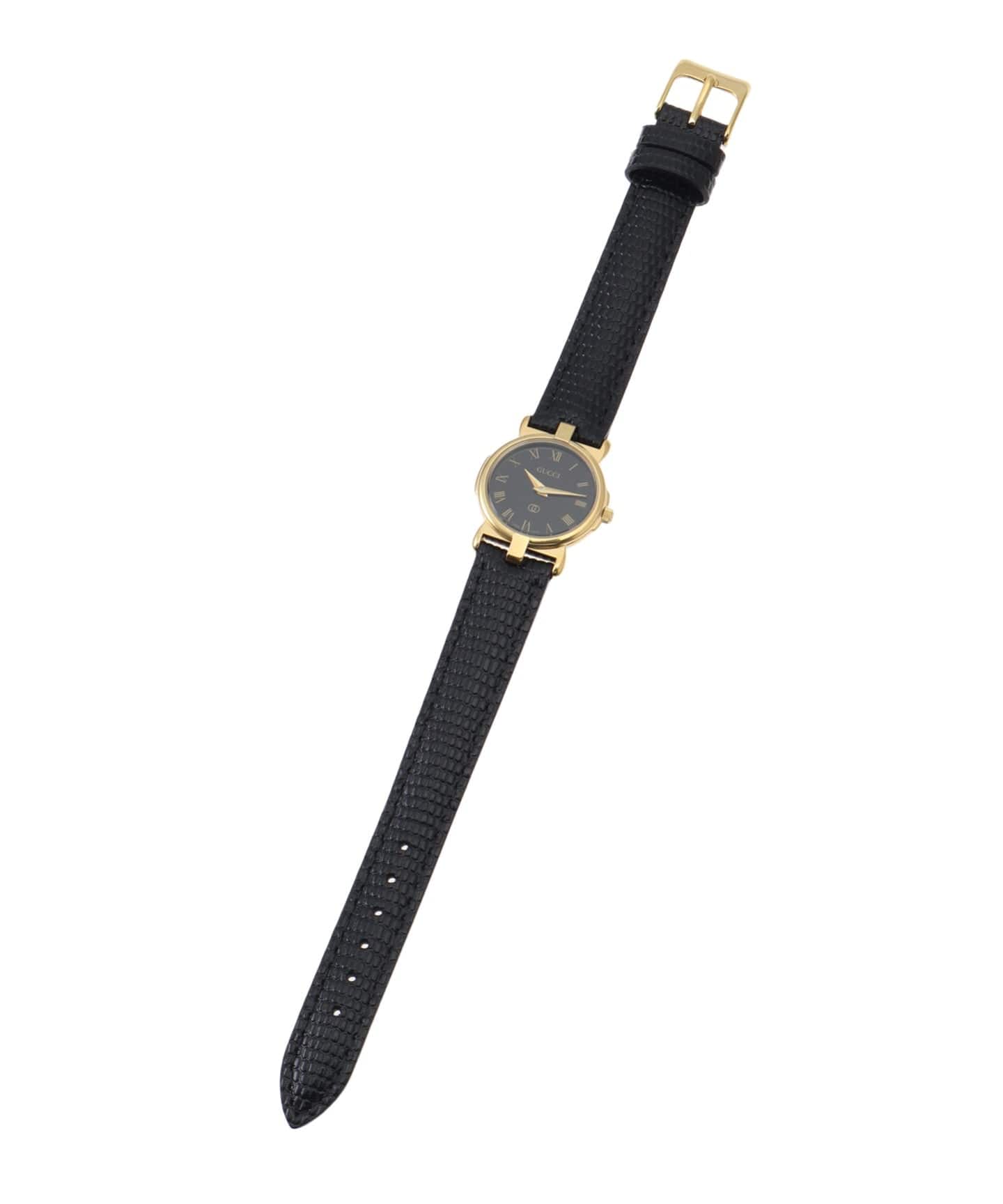 唯一の【GUCCI】ヴィンテージ 3400L ゴールド腕時計ブラックレザーベルト GUCCI 3400L（ヴィンテージ）｜HIROB（ヒロブ）の通販