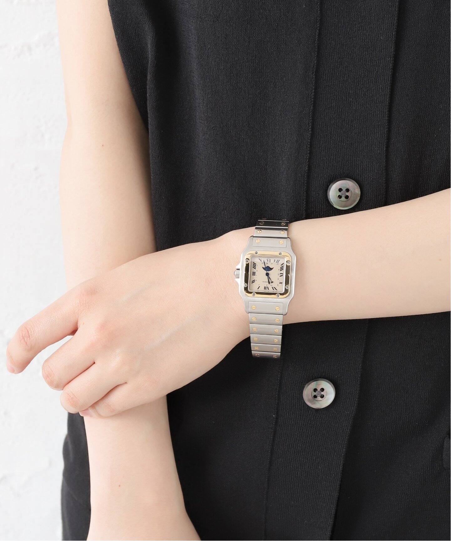 ファーストメカ◆カルテル◆パントン◆スペースエイジ◆昭和 レトロ Cartier Santos Galbee LM Moonphase（ヴィンテージ）｜HIROB