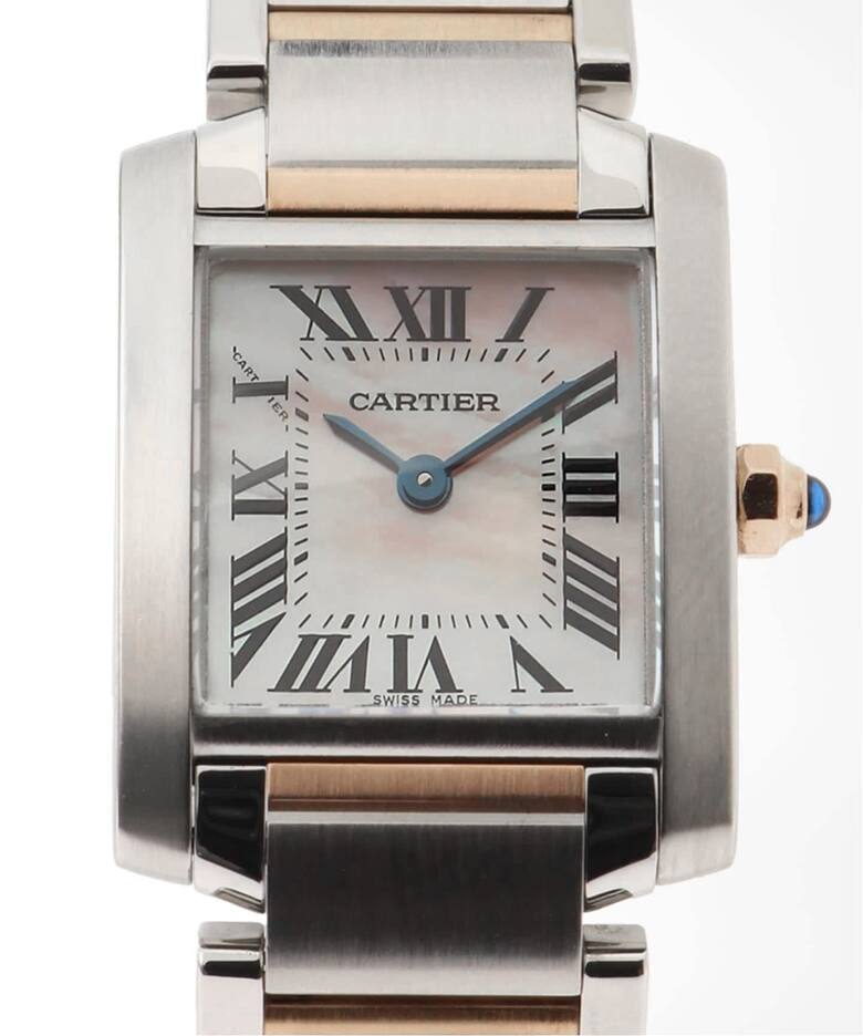 Cartier Tank Francaise SM Watch Pink Shell 18k Gold Quartz Cartier Tank Française SM Watch, 18K Pink Gold (PG  main image 2