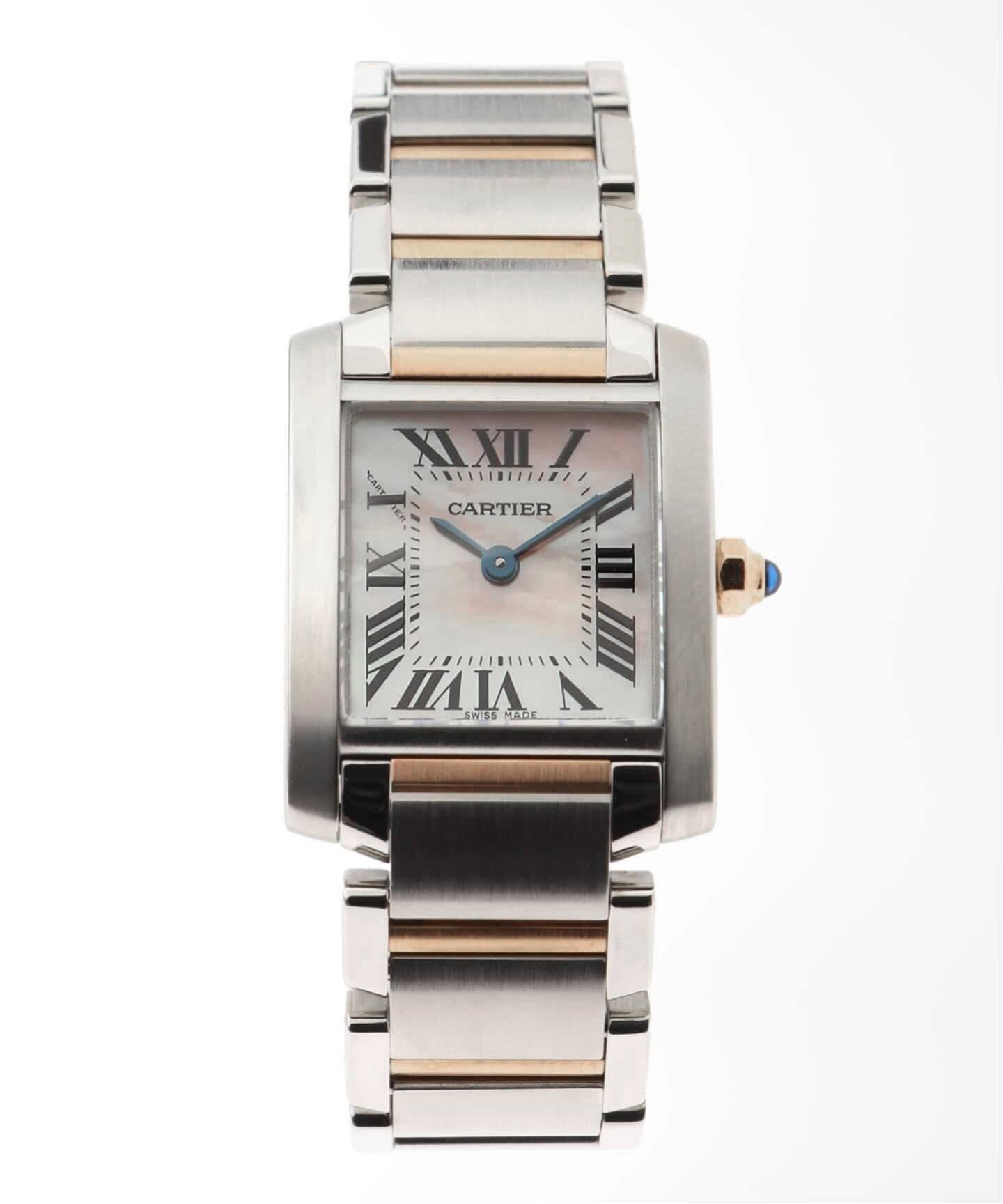 Cartier Tank Francaise SM Pink shell combination（ヴィンテージ 