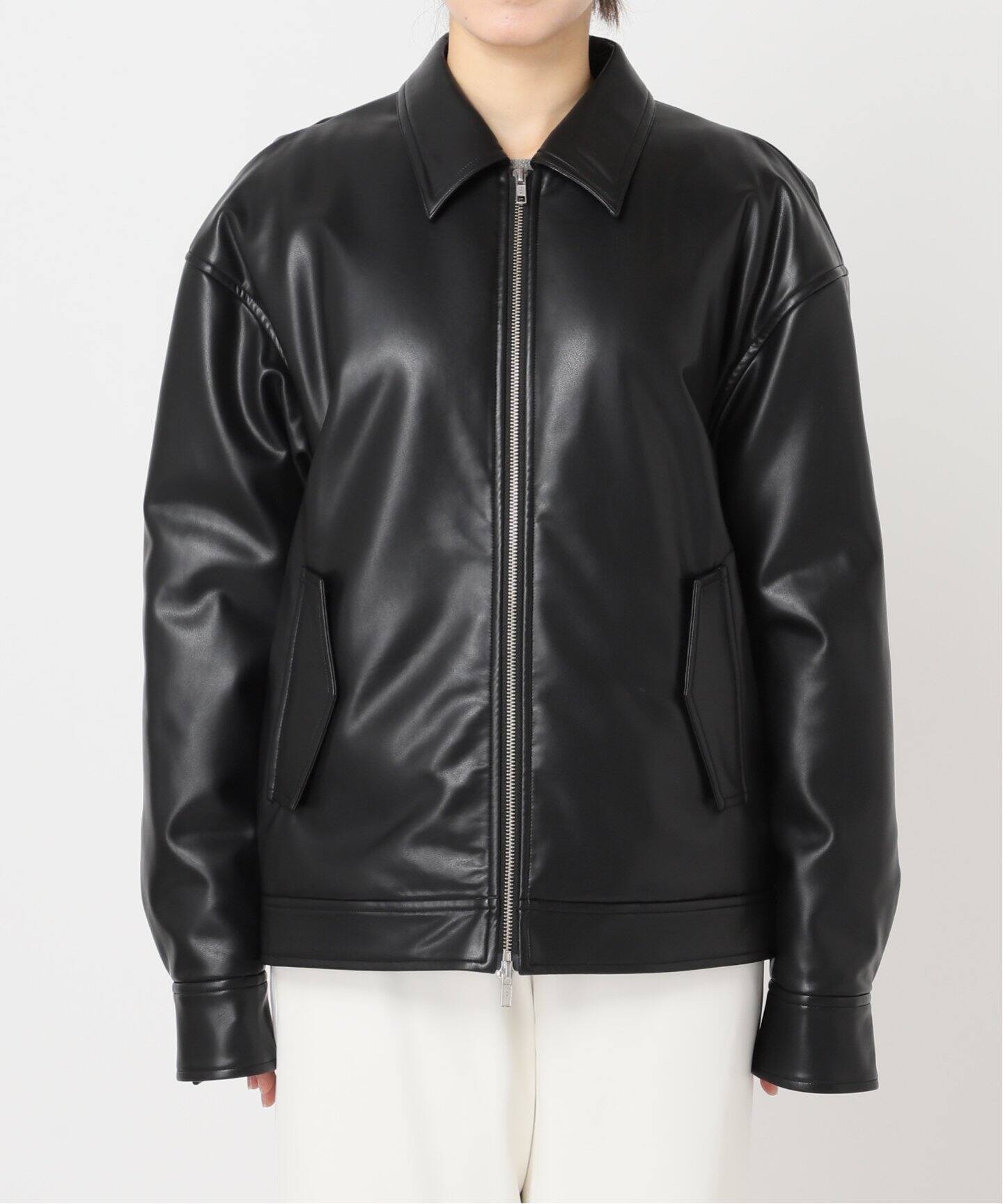 FAUX LEATHER ブルゾン（中綿・キルティング）｜CITYSHOP（シティ  