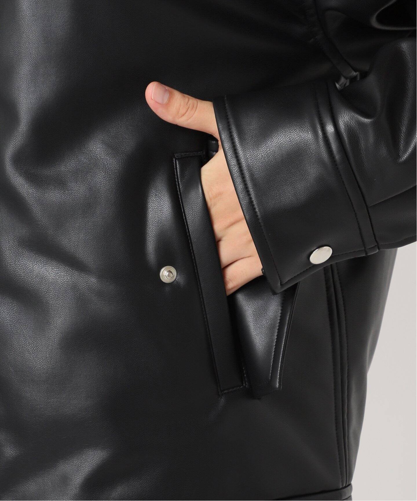 FAUX LEATHER ブルゾン（中綿・キルティング）｜CITYSHOP（シティ  
