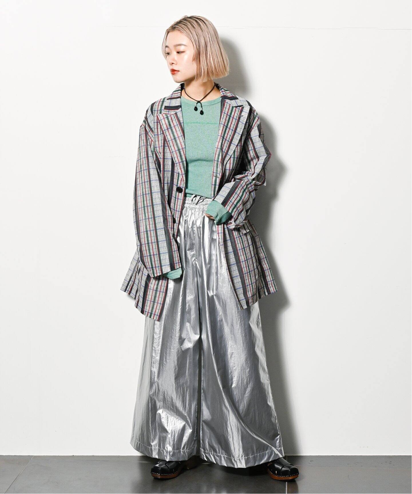 TOGA PULLA(トーガプルラ) Mesh 乾かさ marble print