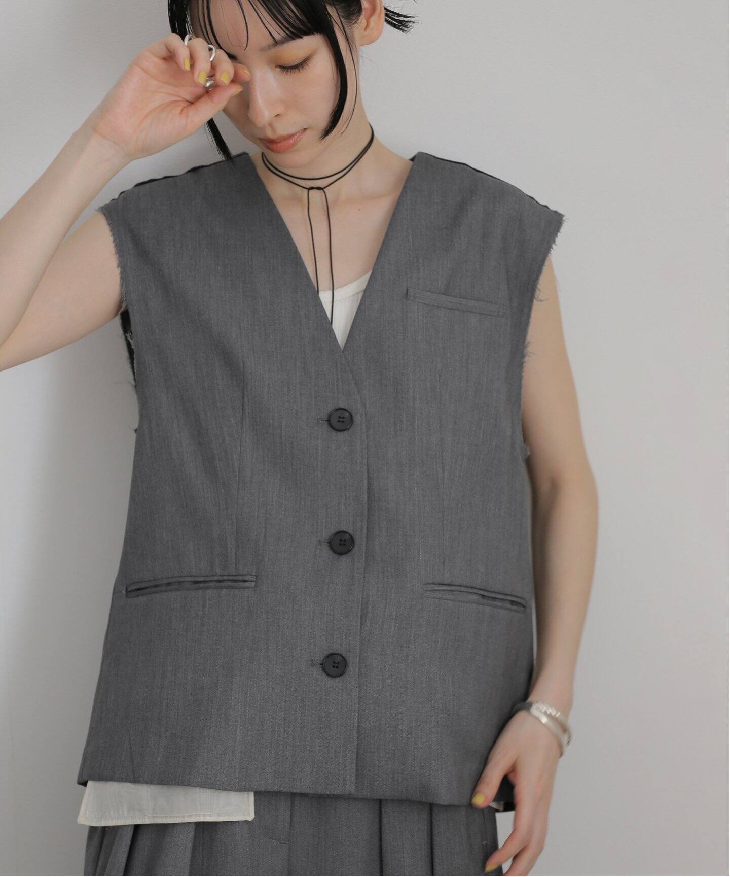 anuke Cutoff Twill Vest 242002（ジレ）｜BOICE FROM BAYCREW