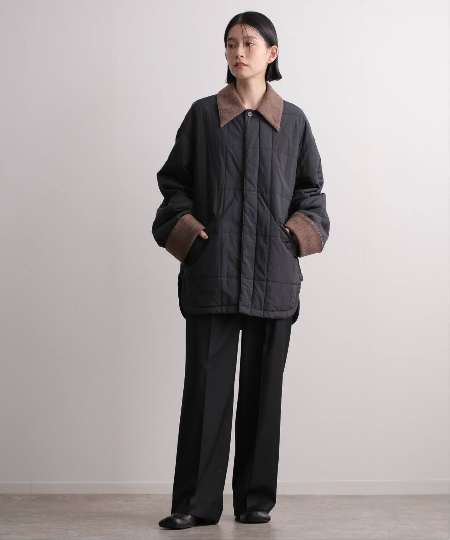 TODAYFUL Nylon Soutiencollar Coat