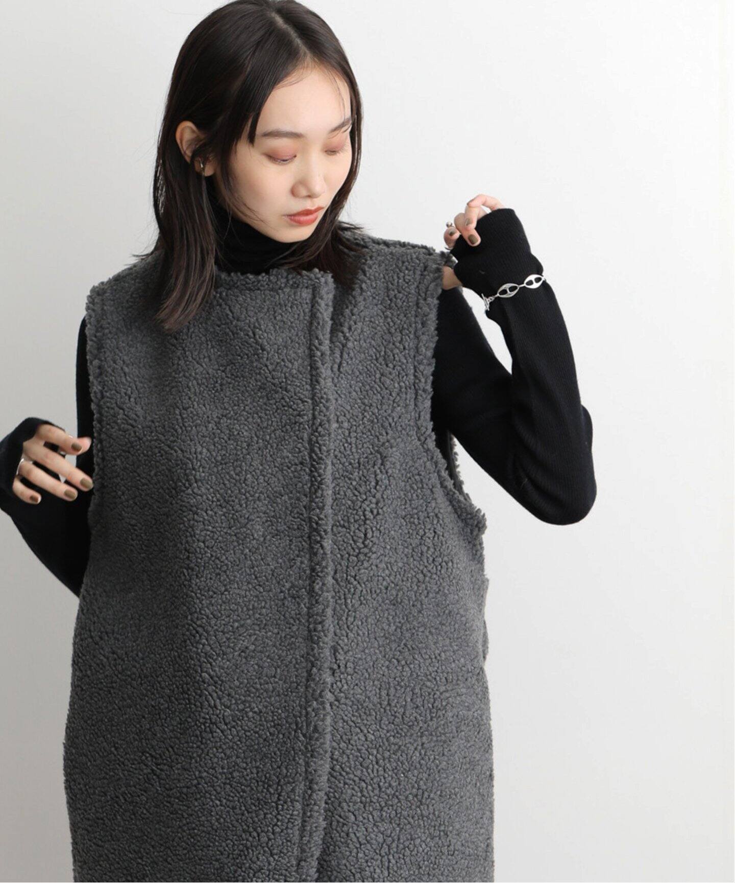 ADAWAS BOA LONG GILET ADWS-401-44（ボア・フリース）｜BOICE FROM  