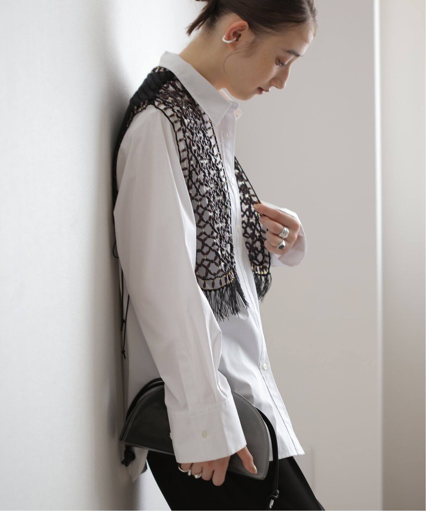 PONTI WoodyBeads And KnitCombinationVest（ジレ）｜BOICE FROM 